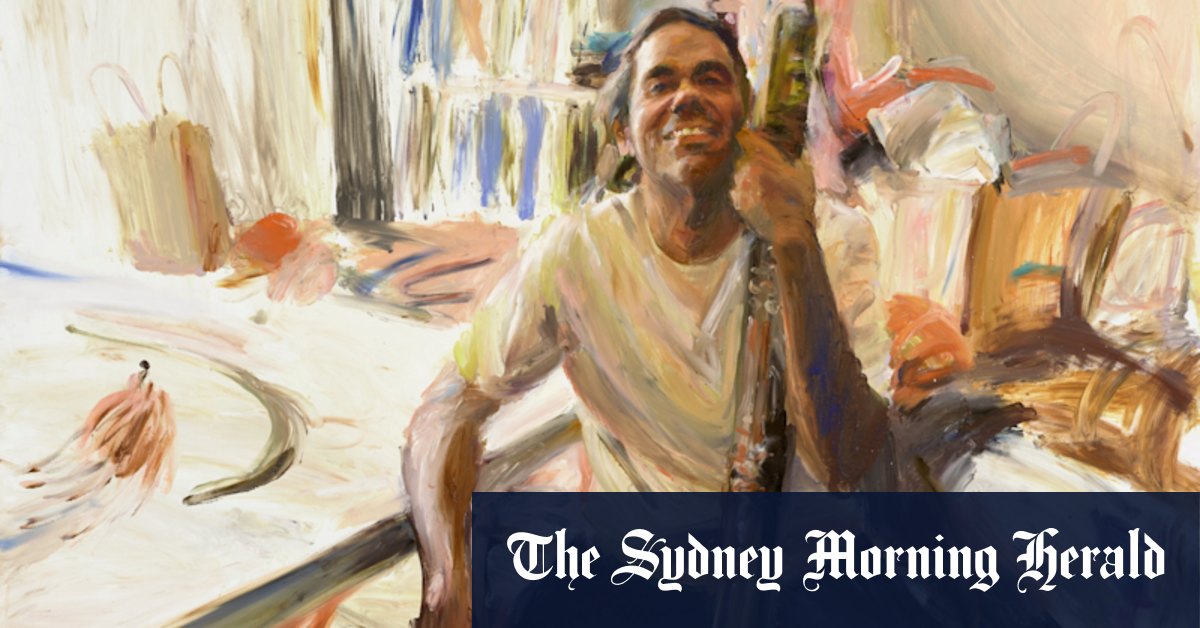 Finger painting of Australian virtuoso musician wins Archibald People’s Choice