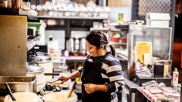 Janet Faldeus, the Bangladeshi-born chef-owner of Authentic Family Recipes.