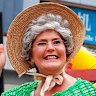 Angela-Jones Blayney as Granny Smith for a festival in Eastwood and feedback on her resume. The photo is not in evidence.
