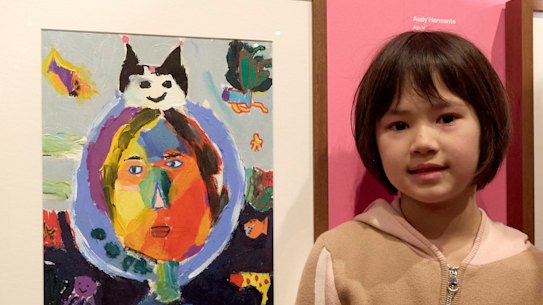 Ella Lee Fowler won the 5-8 age group at the Young Archie for a portrait of her best friend.