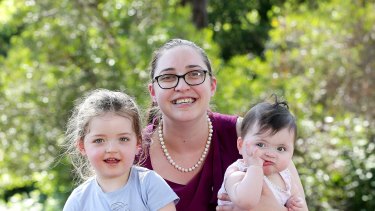 Mother-of-two Felicity Button, 31, is a lead plaintiff in the class action against the federal government.