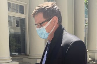 Ravensthorpe Shire chief executive Gavin Charles Pollock outside court on Tuesday. 