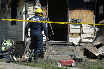 Fire inspectors investigate the fire which claimed the lives of multiple children in Pennsylvania.