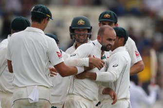 Nathan Lyon in Sri Lanka in 2016.