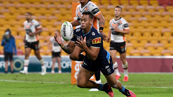 The moment Phillip Sami claimed the first win for the Titans in almost a year.