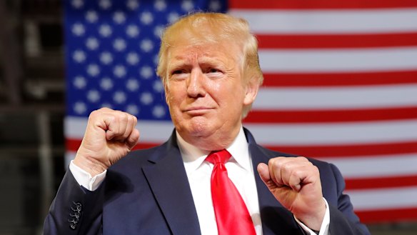 Donald Trump at a rally. Do his words translate to actions?