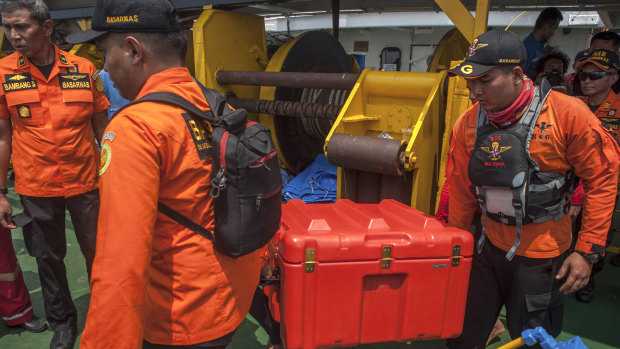 A box containing the flight recorder was retrieved on Thursday.