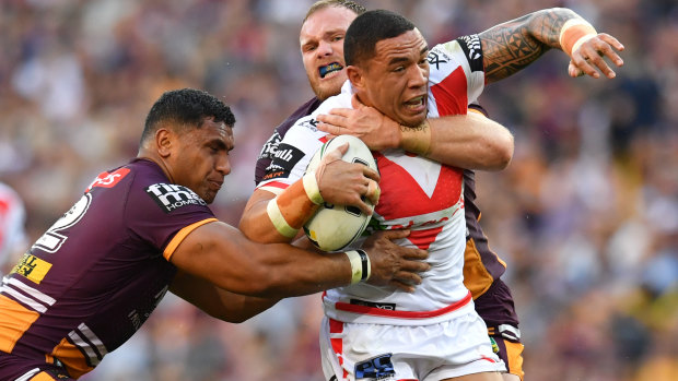 Life on the edge: St George Illawarra's Tyson Frizell is one of the best edge forwards in the game.