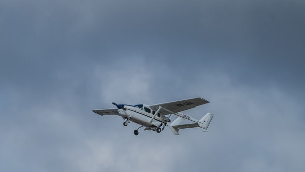 A search was sparked for a light plane on Saturday afternoon (File picture)