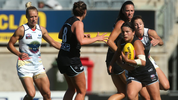 Adelaide and Carlton play in the AFLW grand final on Sunday.
