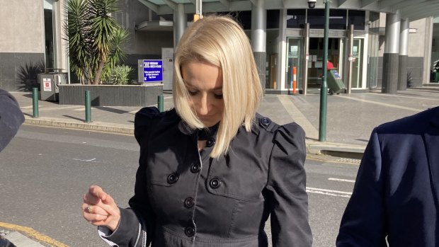 Briohny Lee Granzien leaves Brisbane Arrests Court on Tuesday.