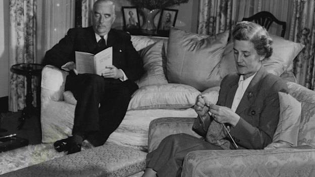 Unlike the Chifleys, Robert and Pattie Menzies lived permanently at The Lodge. 