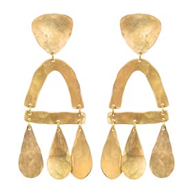 Gardener loves brass earrings from US label We Dream In Colour.