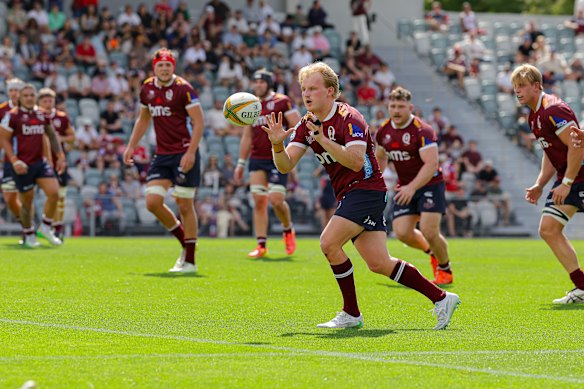 Tom Lynagh playing for the Reds against the Force.