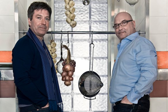 Gregg Wallace (right) with MasterChef co-host, Australian-born John Torode.