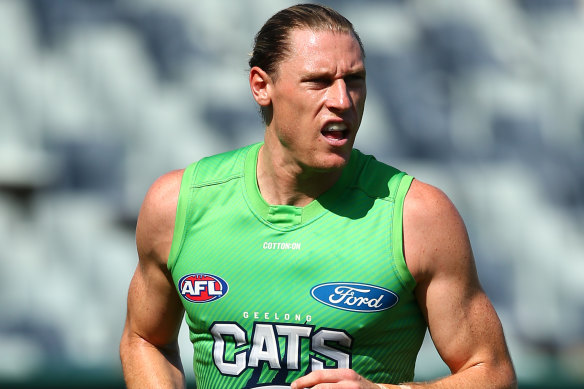 Mark Blicavs has the second-best Tan time among footballers.