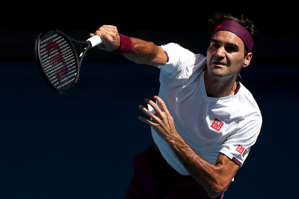 Roger Federer is looking to advance to another grand slam final.