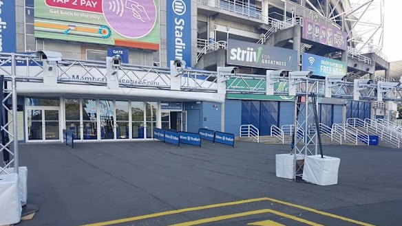 Ever get the feeling you're being watched? The security cameras at Allianz Stadium.
