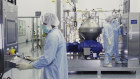 Scientist at work at a Regeneron Pharmaceuticals laboratory in the US.