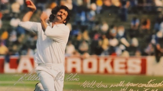 Kate Halfpenny’s husband lost his most treasured possession, a letter from Dennis Lillee he received when he was 12. Forty years later, Dennis has written to him again.
