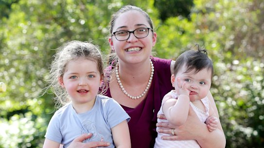 Mother-of-two Felicity Button, 31, is a lead plaintiff in the class action against the federal government.