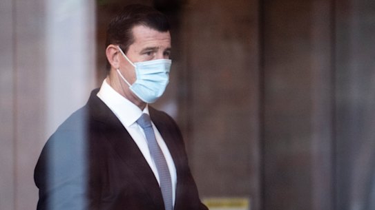 Ben Roberts-Smith at the Federal Court in Sydney on Tuesday.