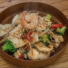 Pad cha seafood.