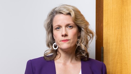 Home Affairs Minister Clare O’Neil in her Parliament House office.