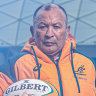 Eddie Jones at Allianz Stadium at Moore Park in Sydney in June.