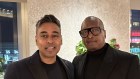 Frntlne CEO Mark John with advisor & shareholder Dr Matthew Knowles.
