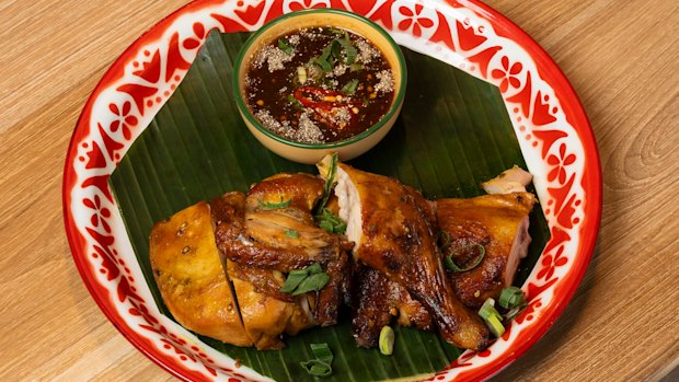Six Streets’ gai yang (roast chicken).
