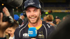 The Brumbies’ Ryan Lonergan speaking to Stan Sport earlier this year. 