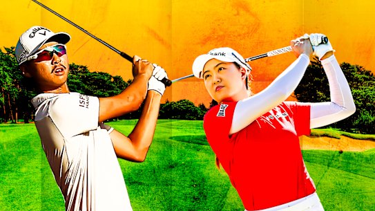 Min Woo and Minjee Lee.