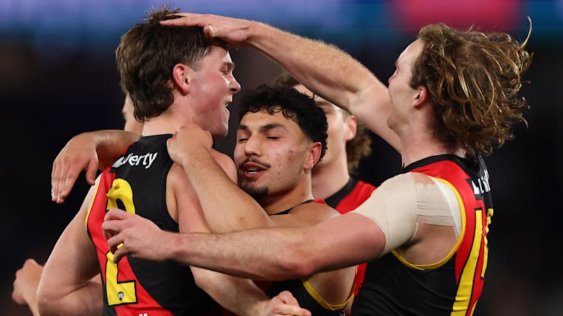 ‘A bloody good feeling’: Essendon bask in the glow of landing a win, climbing off the bottom