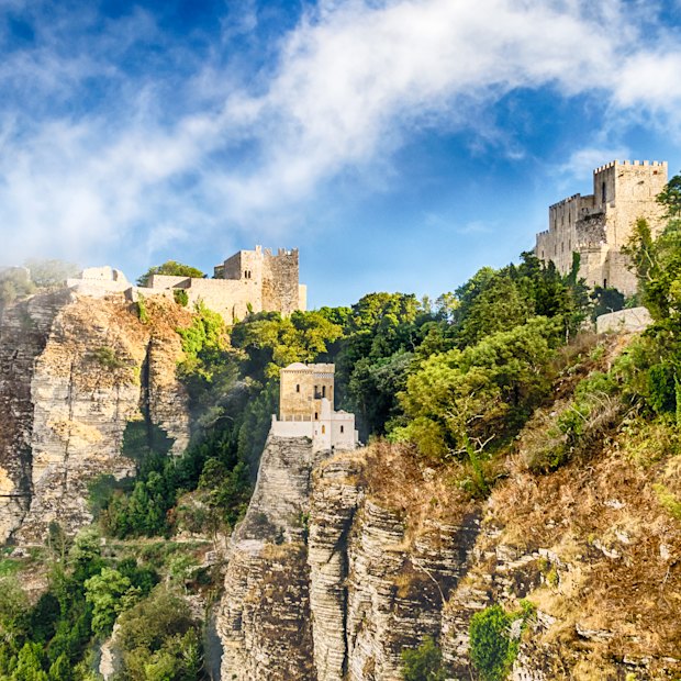 The medieval Castle of Venus, Erice, Sicily.