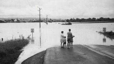 Hawkesbury River flood, June 1977.