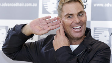 Shane Warne has enjoyed a long-term relationship with Advanced Hair.