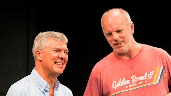 Ian Darling and Greg Fleet, old friends and former theatre kids, in The Twins.