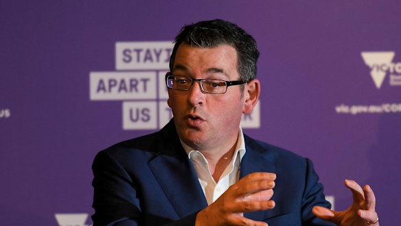 Premier Daniel Andrews announces the easing of restrictions. 