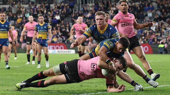 Nathan Cleary scores in the win over the Eels after a week to forget.