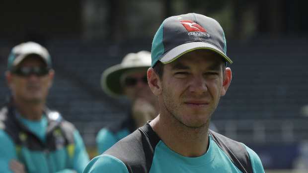 Hot seat: Australian cricket captain Tim Paine.