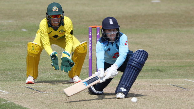 Tammy Beaumont made a century for England.