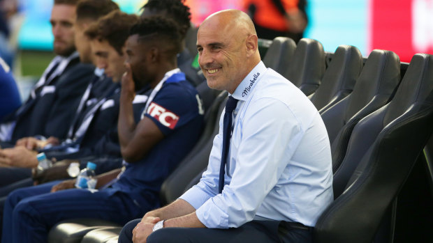 No worries: Victory coach Kevin Muscat had to reshuffle his side on Saturday night.
