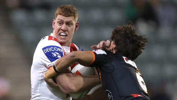St George Illawarra’s Dan Russell made his NRL debut this month at the age of 27.