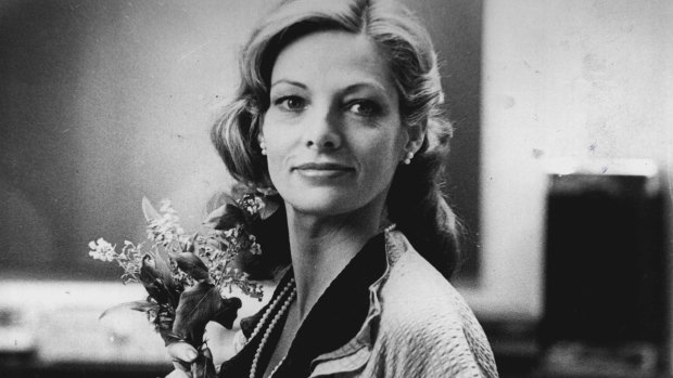 Carmen Duncan as Sandra in Harlequin in April 1980.