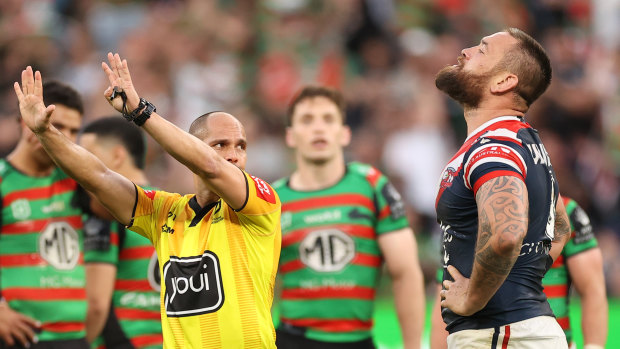 Jared Waerea-Hargreaves is facing a three-game ban for a head slam on Tom Burgess.