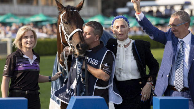 One of a kind: Connections celebrate with Winx at the end of a stunning career.