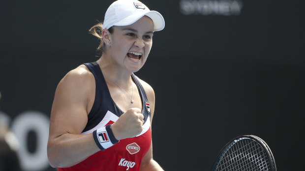 Breakthrough: Ash Barty was able to overcome difficult conditions to defeat the world No.1.