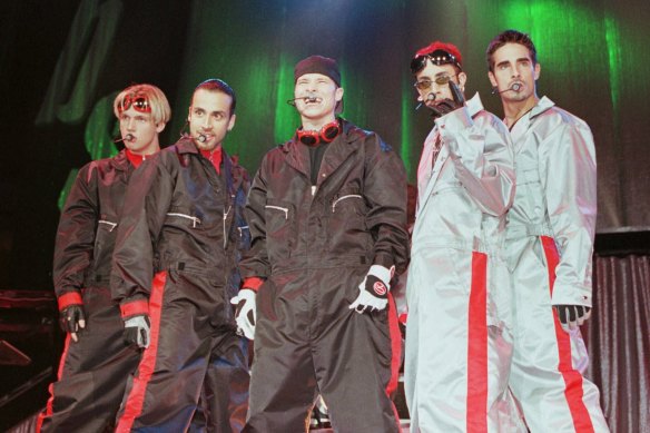 Hosts Todd Nathanson and Dany Roth, pit two tonally similar songs against each other including the Backstreet Boys, pictured, and 'N Sync.