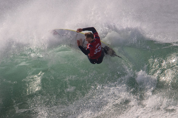 Defending Bells Beach Pro champion Ethan Ewing.